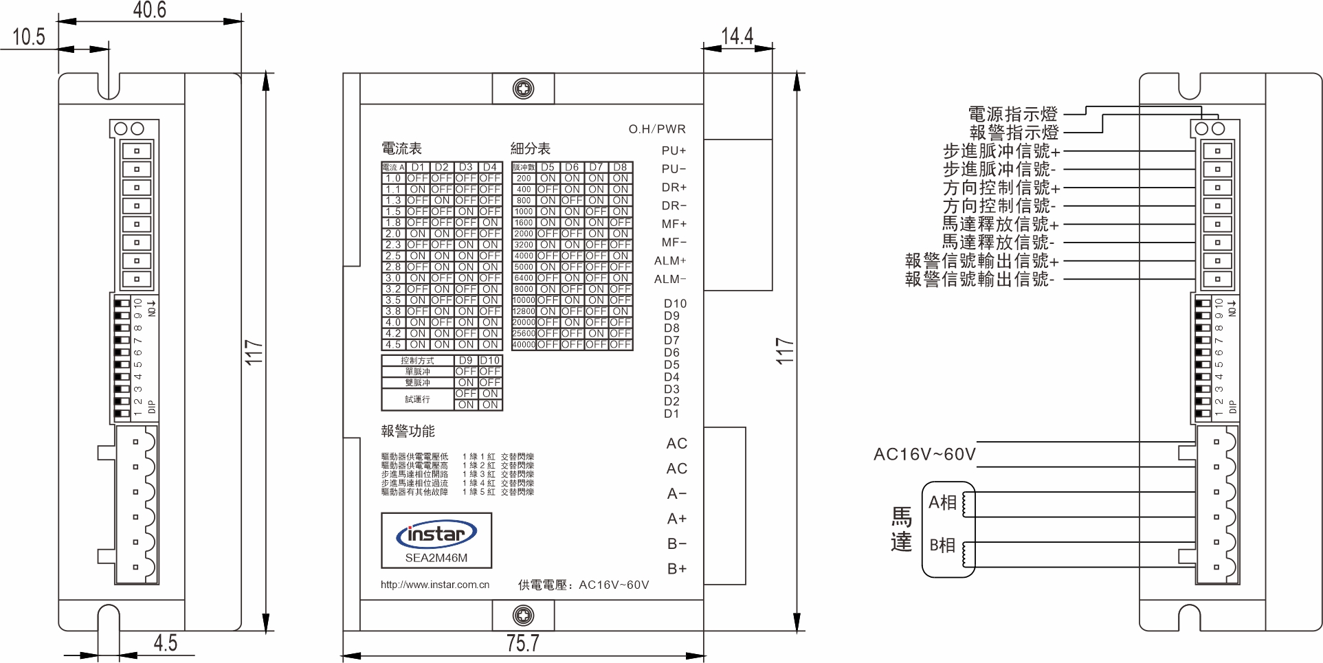 英士達機電 步進馬達驅動器 SEA2M46M